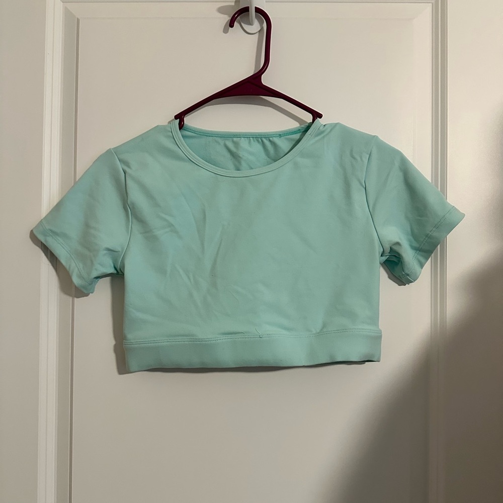 MEDIUM NVGTN Mint Green Crop Top with open back
